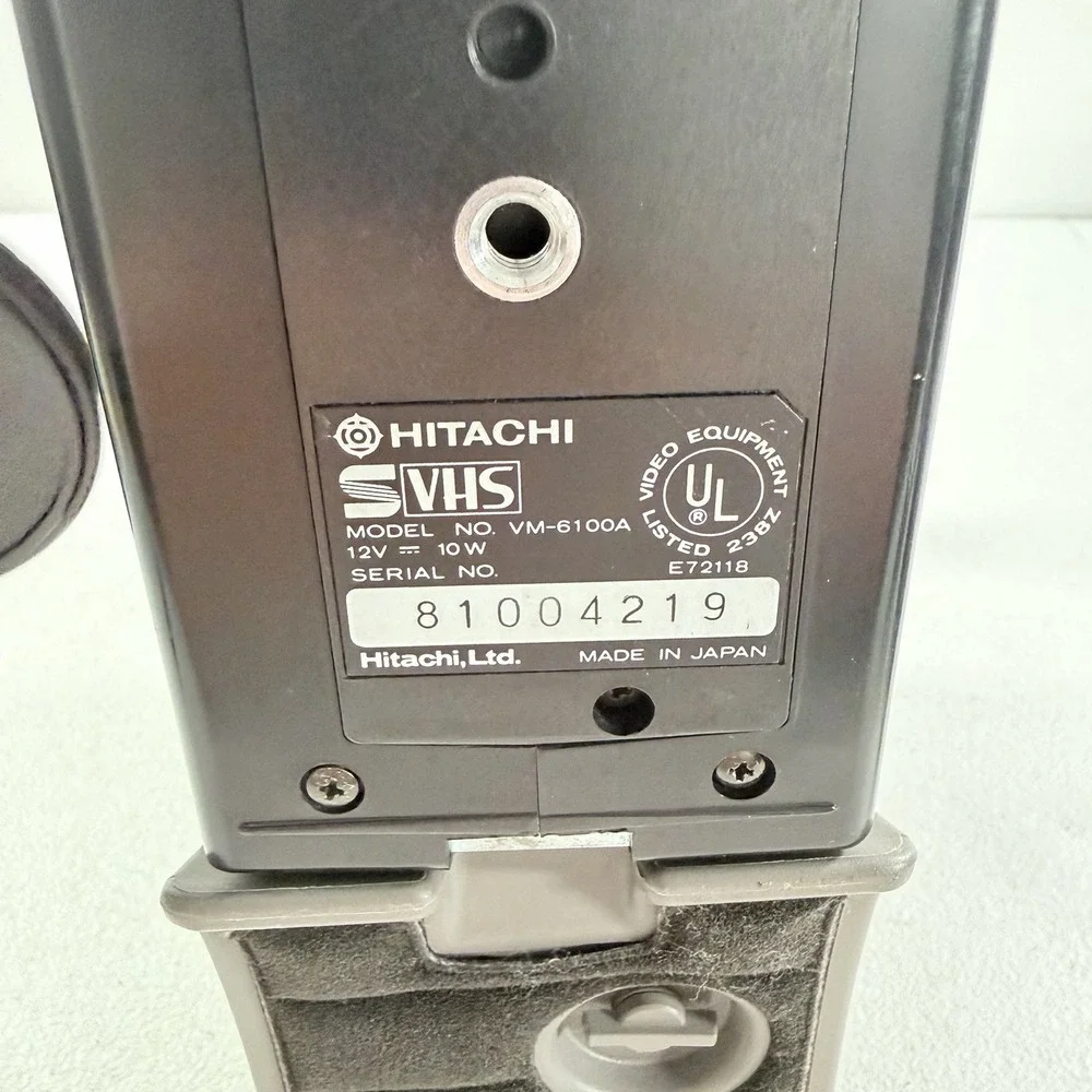Hitachi VM-6100A S-VHS Camcorder Video Camera POWERS ON AS IS READ